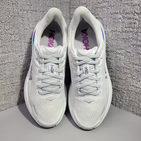 Hoka One One Bondi 9 Women's Size 8.5B Cosmic Grey White Running Shoes 1162014 - Picture 7 of 10
